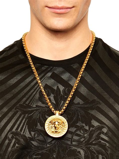 versace men's chain only necklaces|designer cross necklace for men.